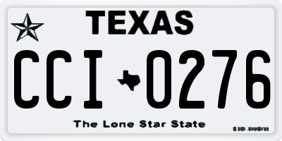 TX license plate CCI0276