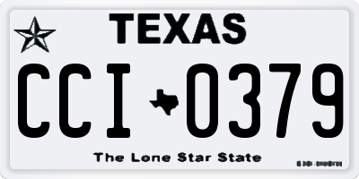 TX license plate CCI0379