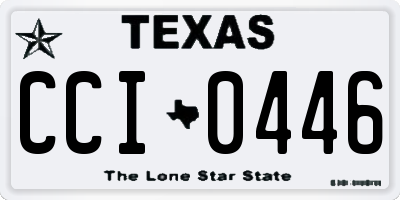 TX license plate CCI0446