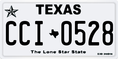 TX license plate CCI0528