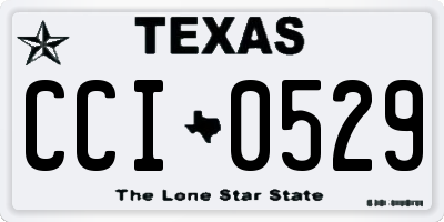 TX license plate CCI0529