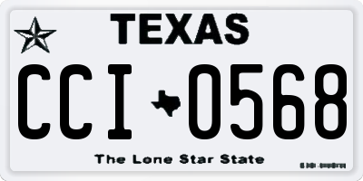 TX license plate CCI0568