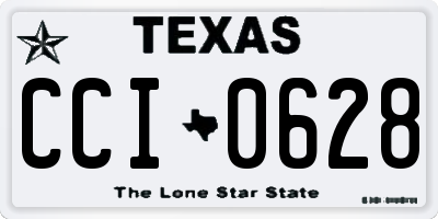 TX license plate CCI0628