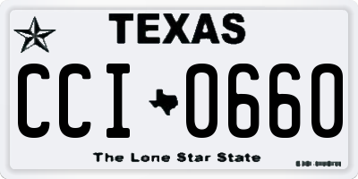 TX license plate CCI0660