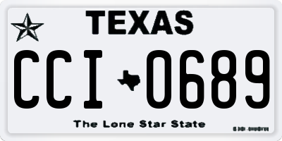 TX license plate CCI0689