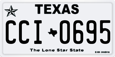 TX license plate CCI0695