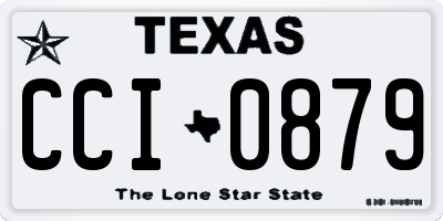 TX license plate CCI0879