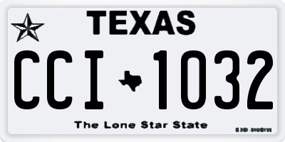 TX license plate CCI1032