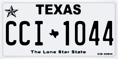 TX license plate CCI1044