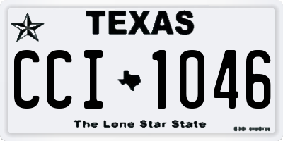 TX license plate CCI1046