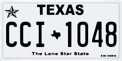 TX license plate CCI1048