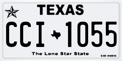 TX license plate CCI1055