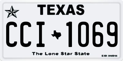 TX license plate CCI1069