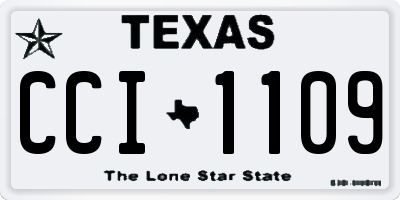TX license plate CCI1109