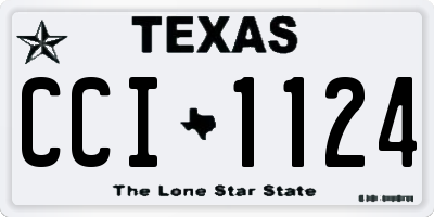 TX license plate CCI1124
