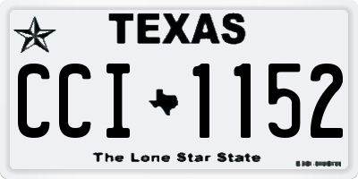 TX license plate CCI1152
