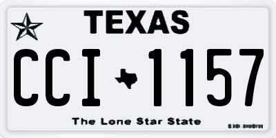 TX license plate CCI1157