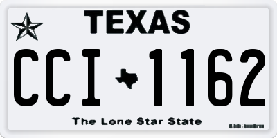 TX license plate CCI1162