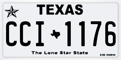 TX license plate CCI1176