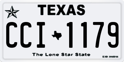 TX license plate CCI1179