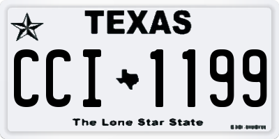 TX license plate CCI1199