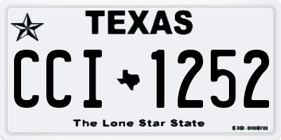 TX license plate CCI1252