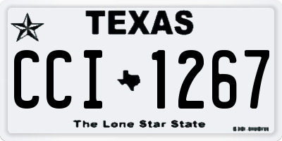 TX license plate CCI1267