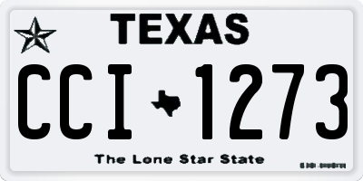 TX license plate CCI1273
