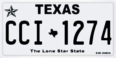 TX license plate CCI1274