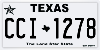 TX license plate CCI1278