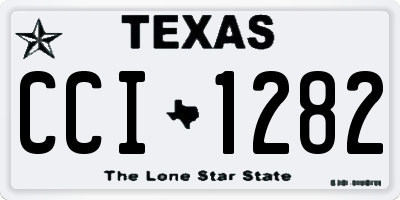 TX license plate CCI1282