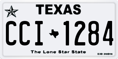 TX license plate CCI1284