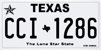 TX license plate CCI1286