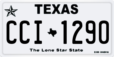 TX license plate CCI1290