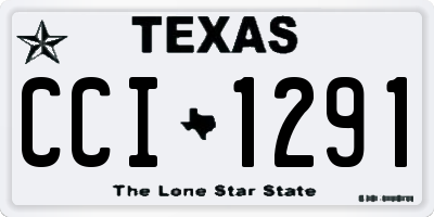 TX license plate CCI1291