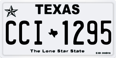 TX license plate CCI1295