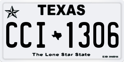 TX license plate CCI1306