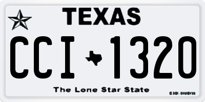TX license plate CCI1320