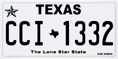 TX license plate CCI1332
