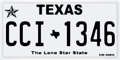 TX license plate CCI1346