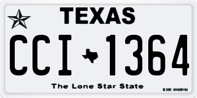 TX license plate CCI1364