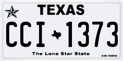 TX license plate CCI1373