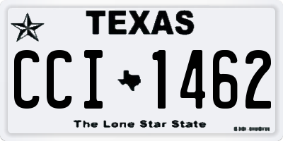TX license plate CCI1462