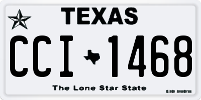 TX license plate CCI1468
