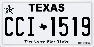 TX license plate CCI1519