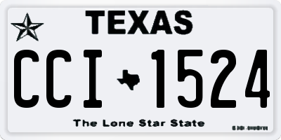 TX license plate CCI1524
