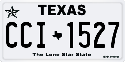 TX license plate CCI1527