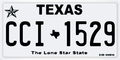TX license plate CCI1529