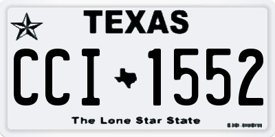 TX license plate CCI1552