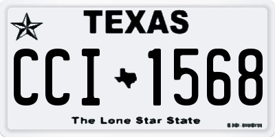 TX license plate CCI1568